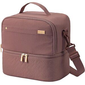 New NISHEL Lunch Bag for Women, Insulated Two Separate Compartments Meal Box